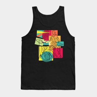 Fancy Drummer Modern Style Tank Top